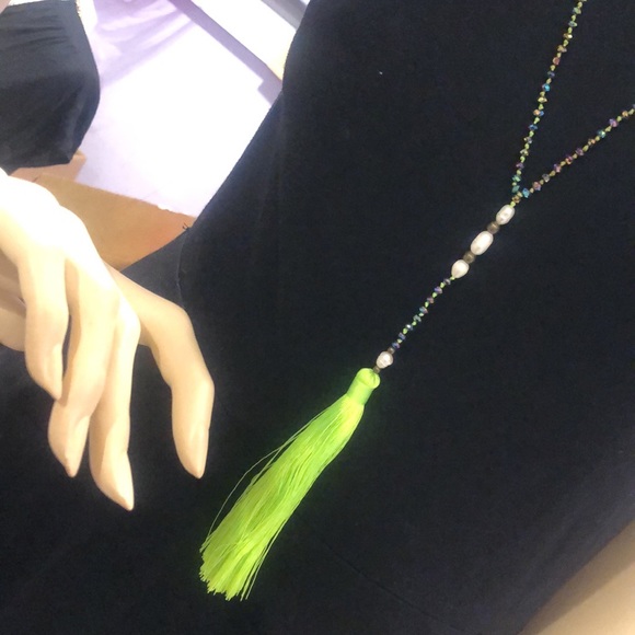 REAL Fresh Water Pearl& Crystal tassel Necklaces-Boutique - Picture 5 of 9